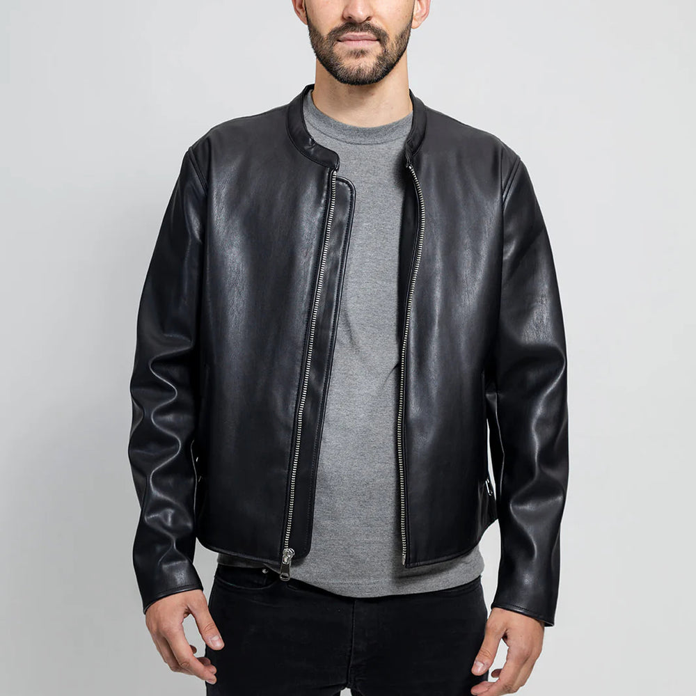 NoirForm Men's Vegan Faux Leather Jacket