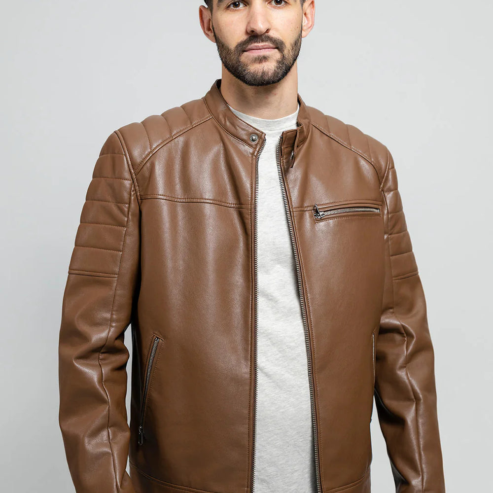 MOD Men's Vegan Faux Leather Jacket
