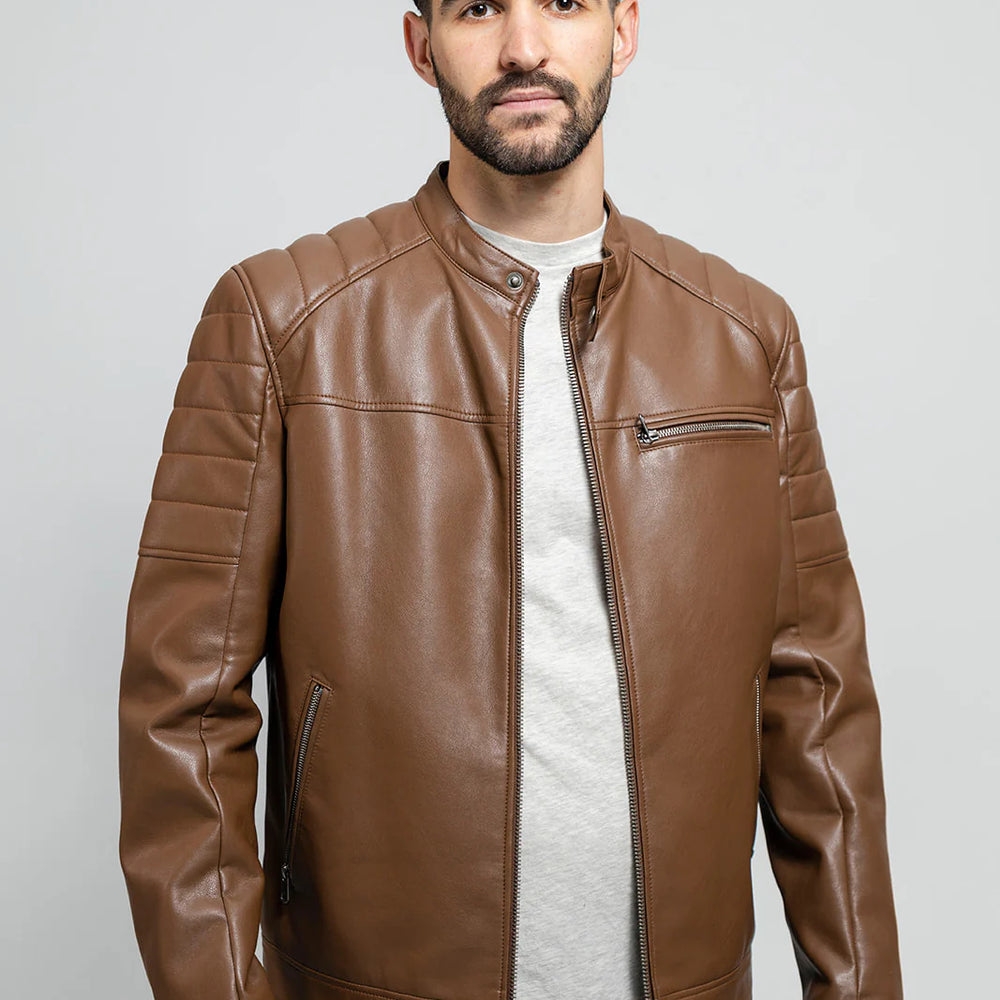 MOD Men's Vegan Faux Leather Jacket