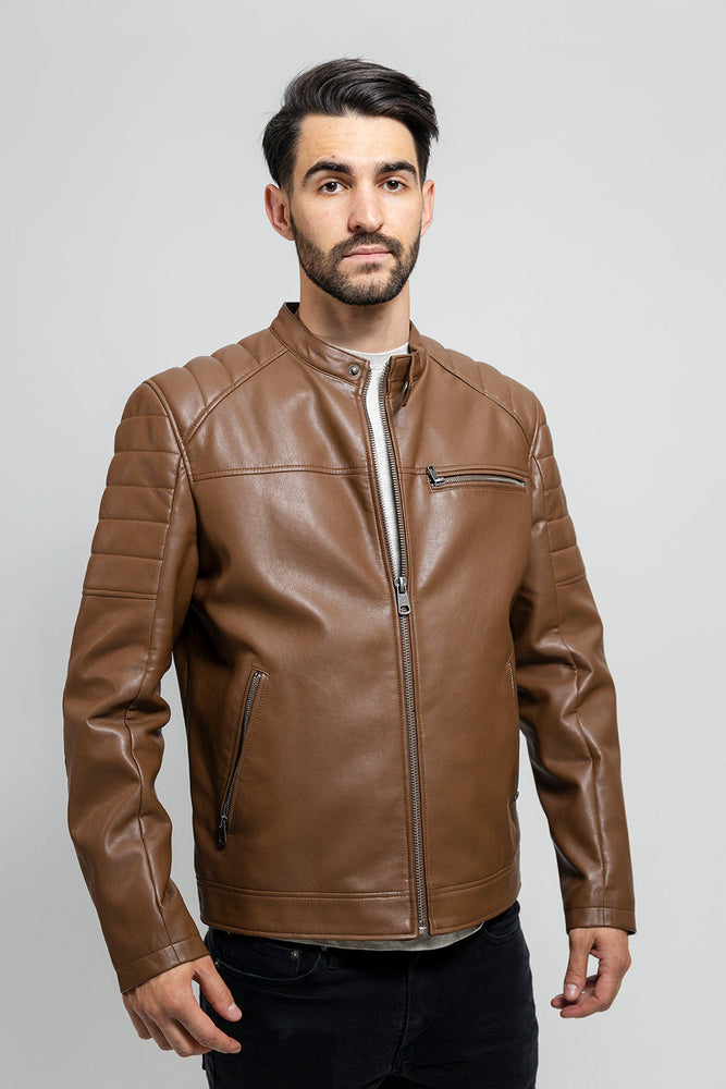 MOD Men's Vegan Faux Leather Jacket