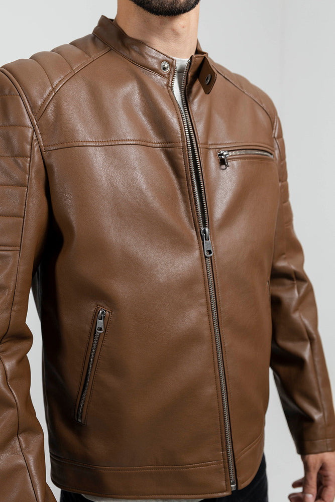 MOD Men's Vegan Faux Leather Jacket