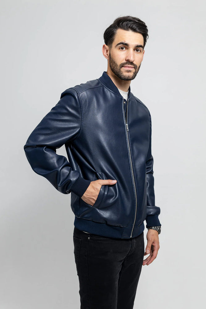 Echo Vegan Men's Vegan Faux Leather Jacket