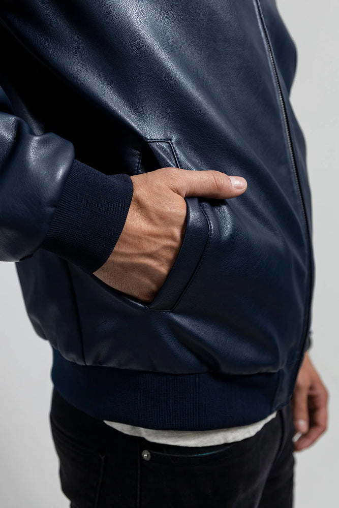 Echo Vegan Men's Vegan Faux Leather Jacket