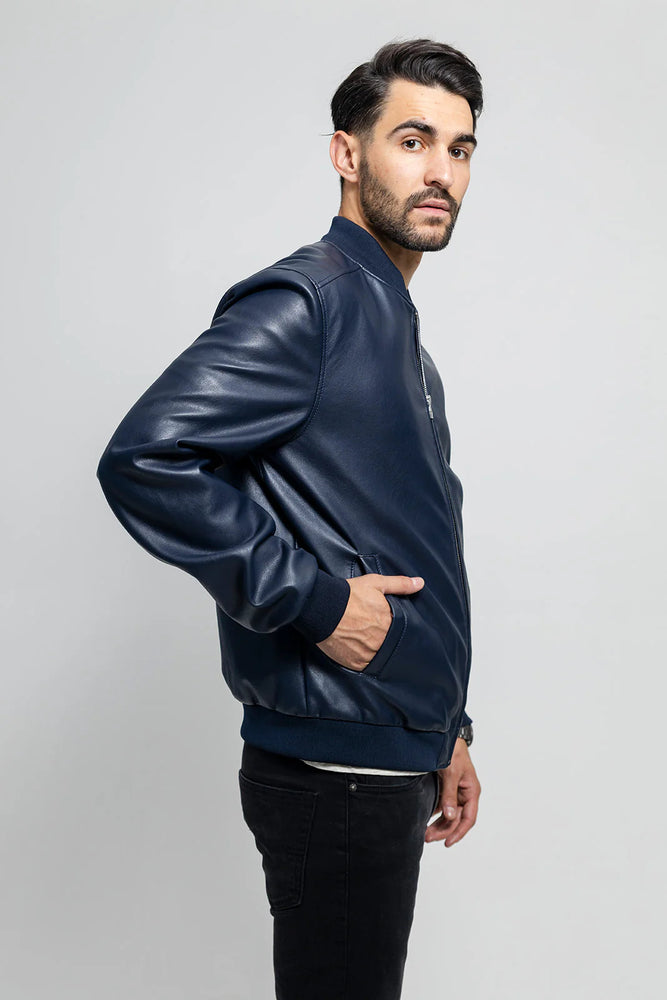 Echo Vegan Men's Vegan Faux Leather Jacket