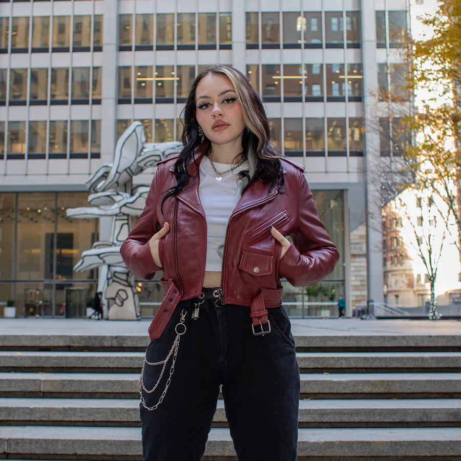 Voltage Luxe Women's Leather Jacket - BHBR