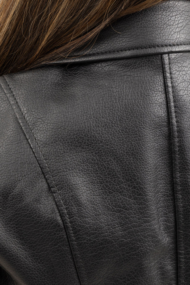 NatureMode Women's Vegan Faux Leather Jacket