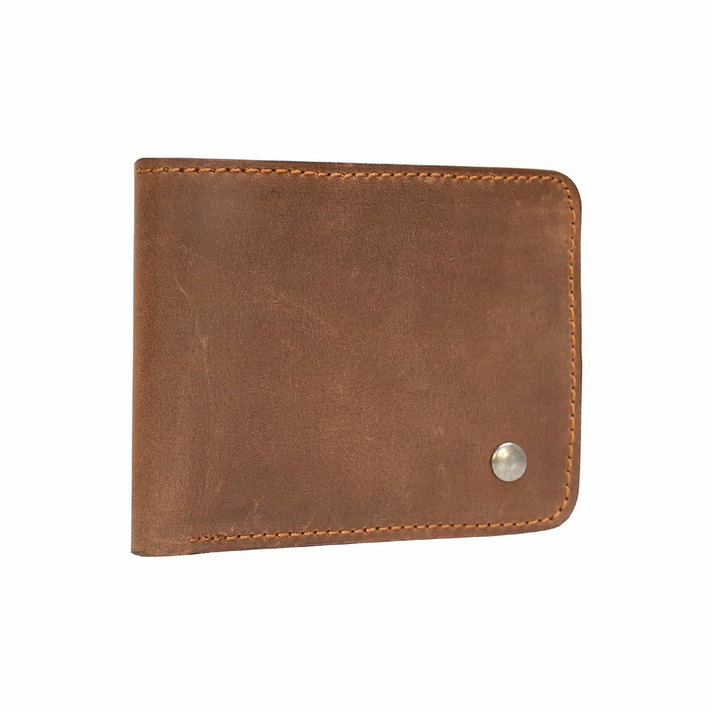 Bifold Wallet - Vegetable Tanned Leather Cognac