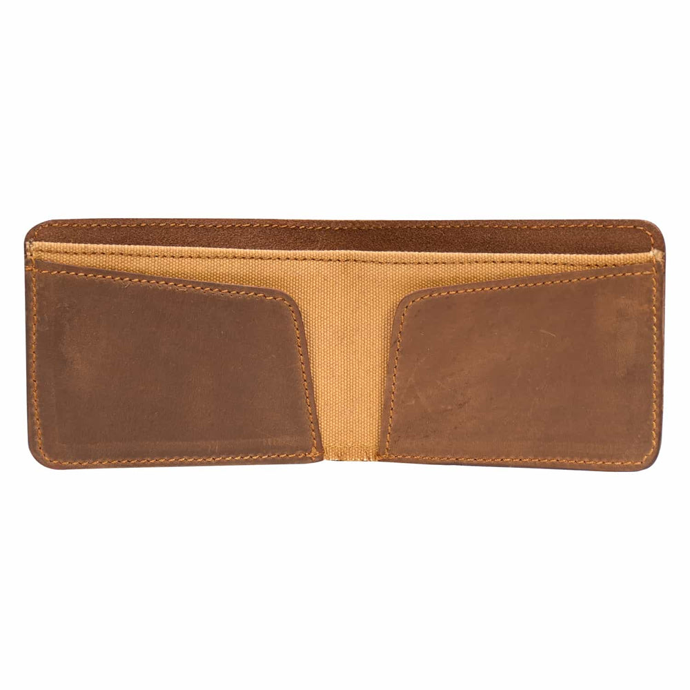 Bifold Wallet - Vegetable Tanned Leather Cognac