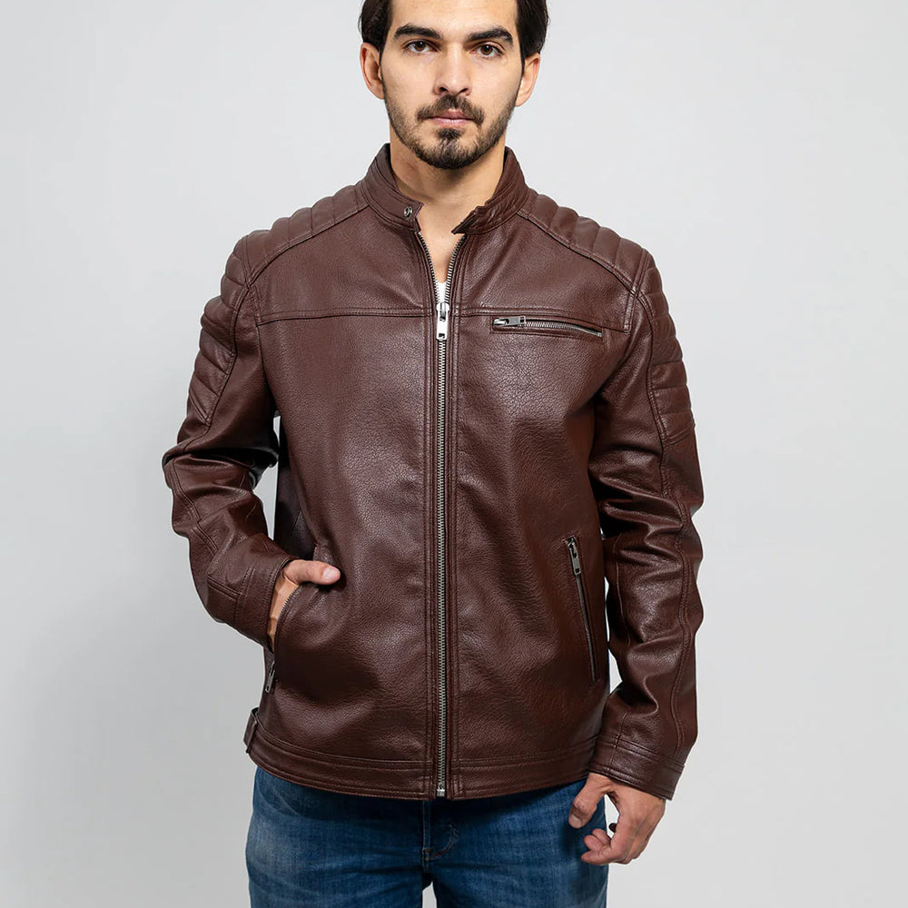VGN Classic Men's Vegan Faux Leather Jacket
