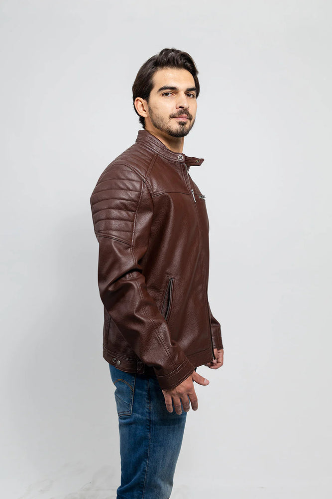 VGN Classic Men's Vegan Faux Leather Jacket