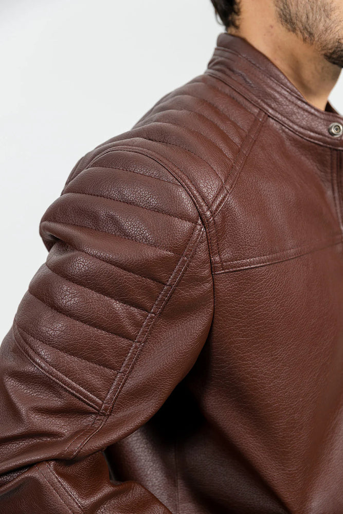 VGN Classic Men's Vegan Faux Leather Jacket