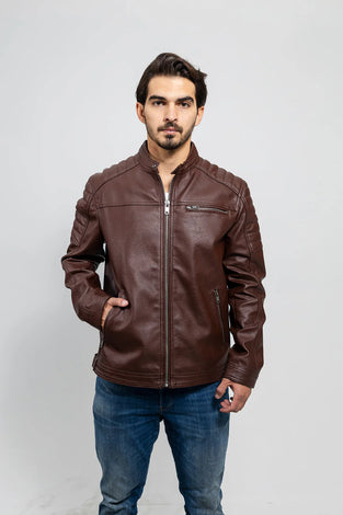 VGN Classic Men's Vegan Faux Leather Jacket