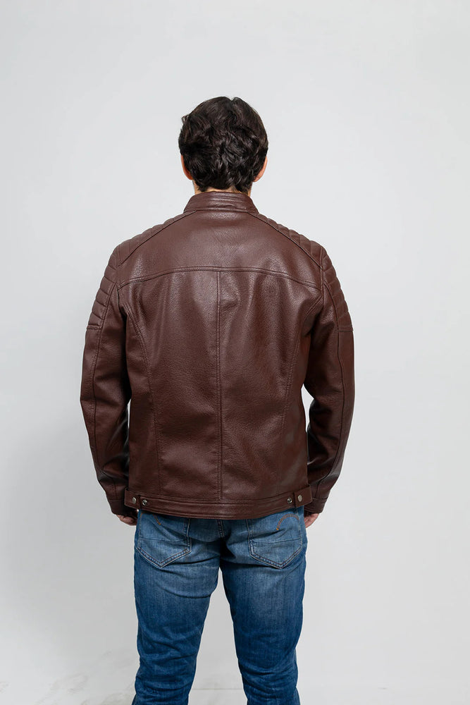 VGN Classic Men's Vegan Faux Leather Jacket