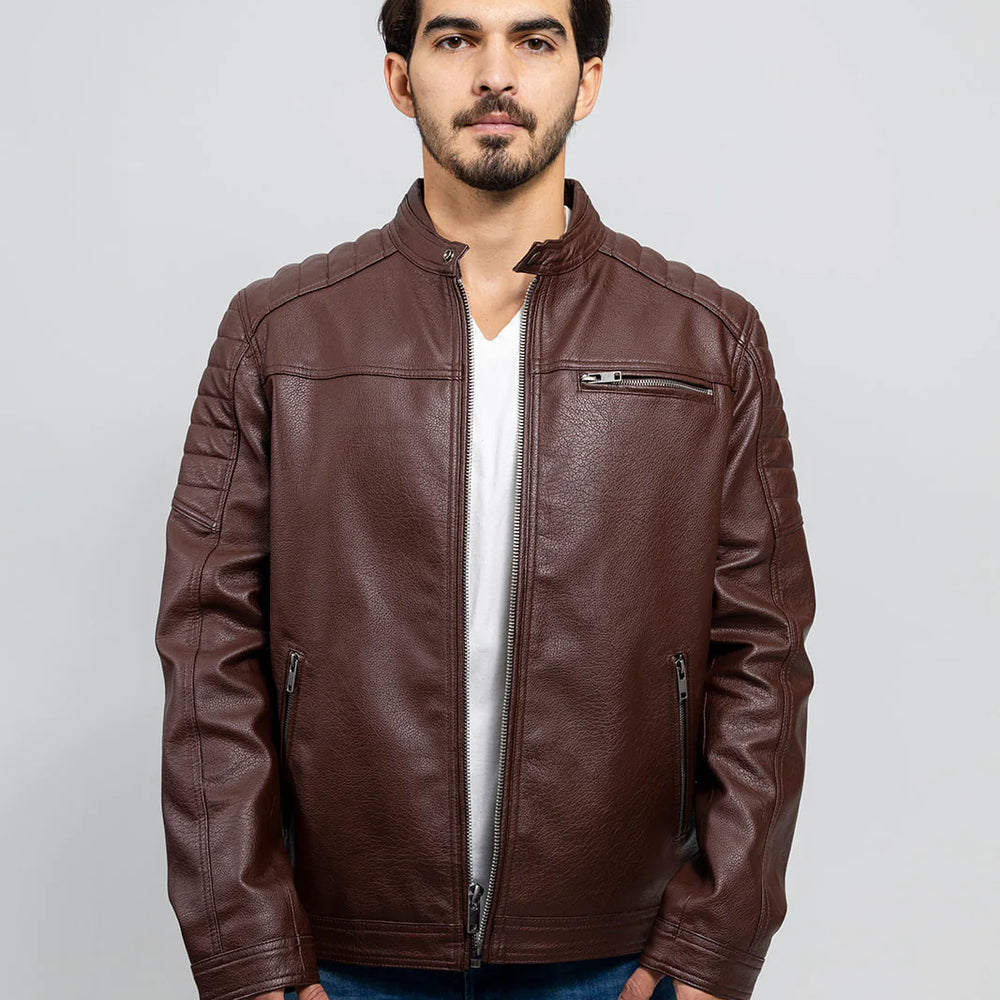 VGN Classic Men's Vegan Faux Leather Jacket