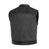 Two Tone Lowrider Perforated Men's Leather Vest