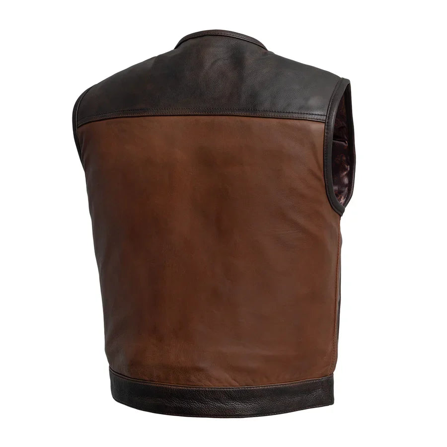 Drift Pulse Rider Men's Motorcycle Leather Vest