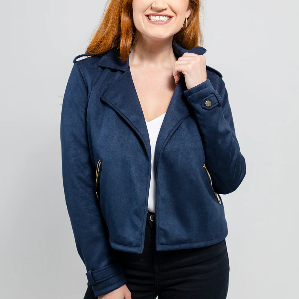 EcoMuse Women's Vegan Faux Leather Jacket