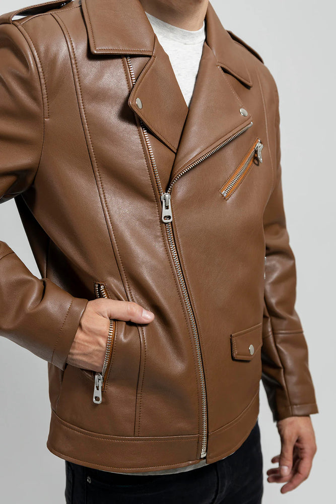 Axis Vegan Faux Leather Jacket