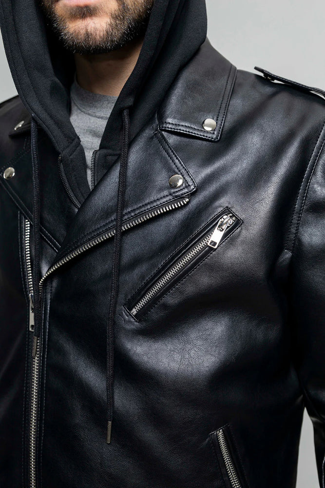 SlateLine Men's Vegan Faux Leather Jacket