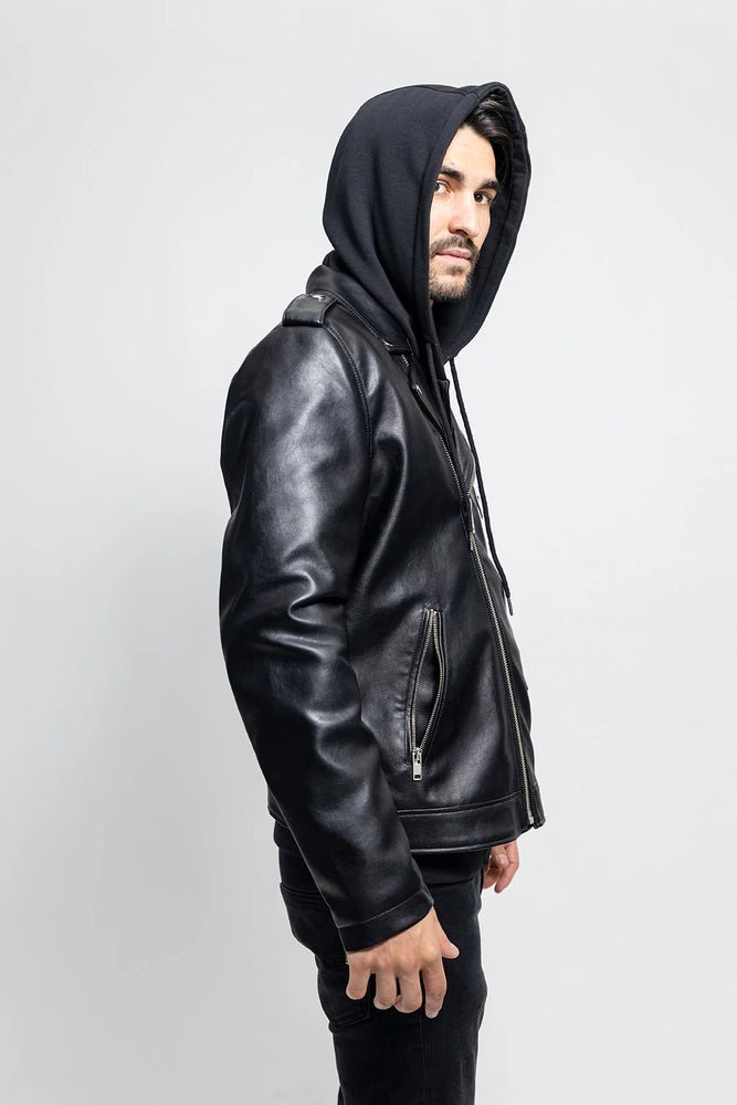 SlateLine Men's Vegan Faux Leather Jacket
