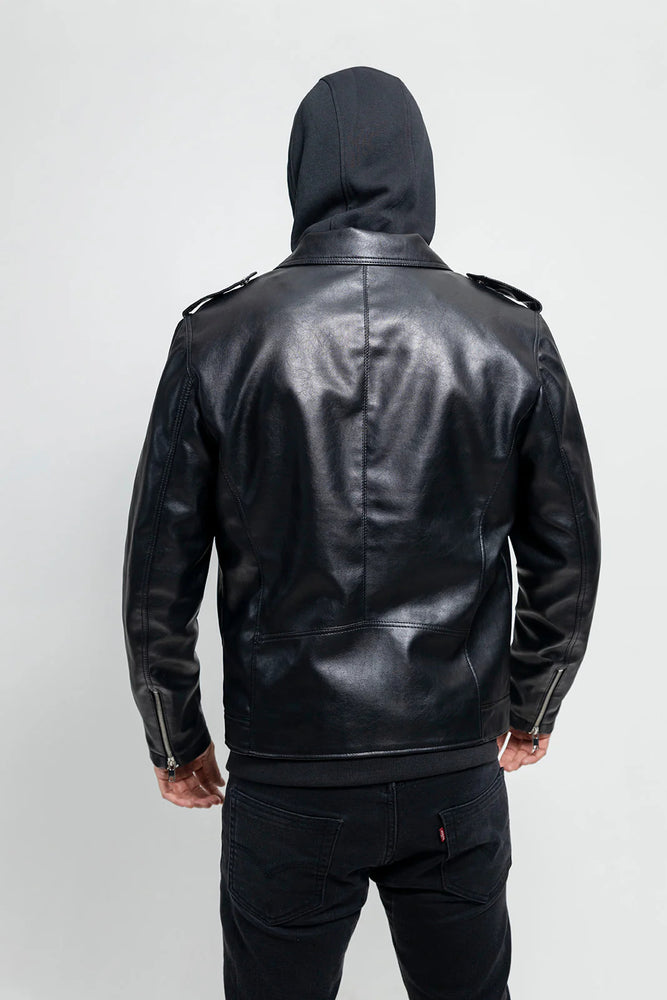 SlateLine Men's Vegan Faux Leather Jacket