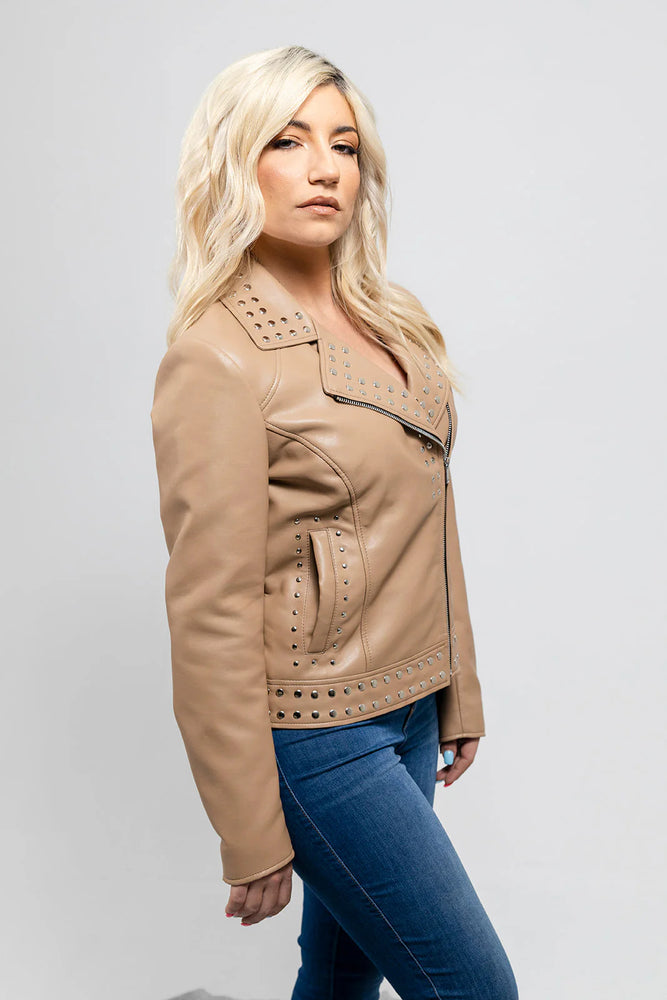 EarthTone Women's Vegan Faux Leather Jacket