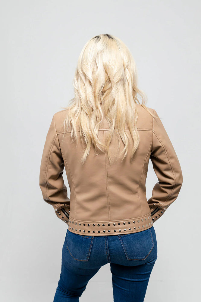 EarthTone Women's Vegan Faux Leather Jacket