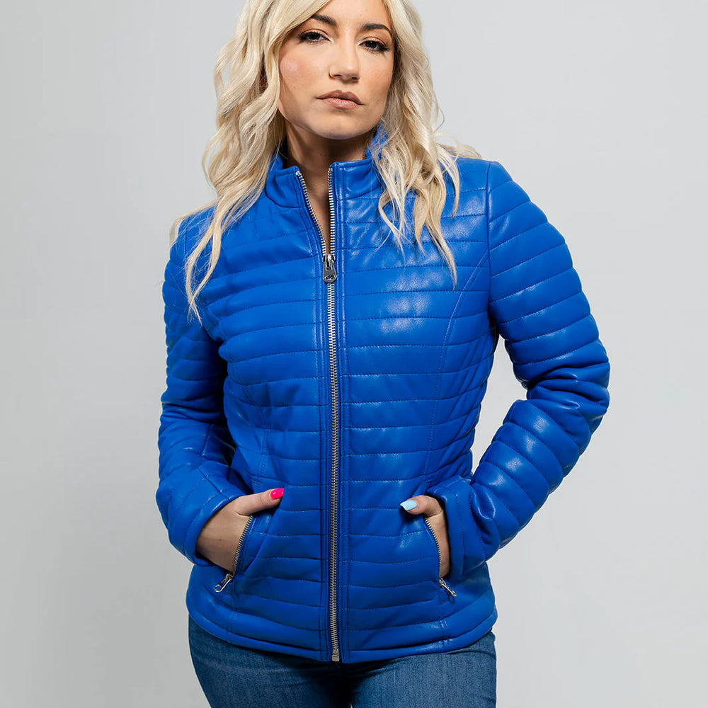 EcoLuxe Women's Vegan Faux Leather Jacket