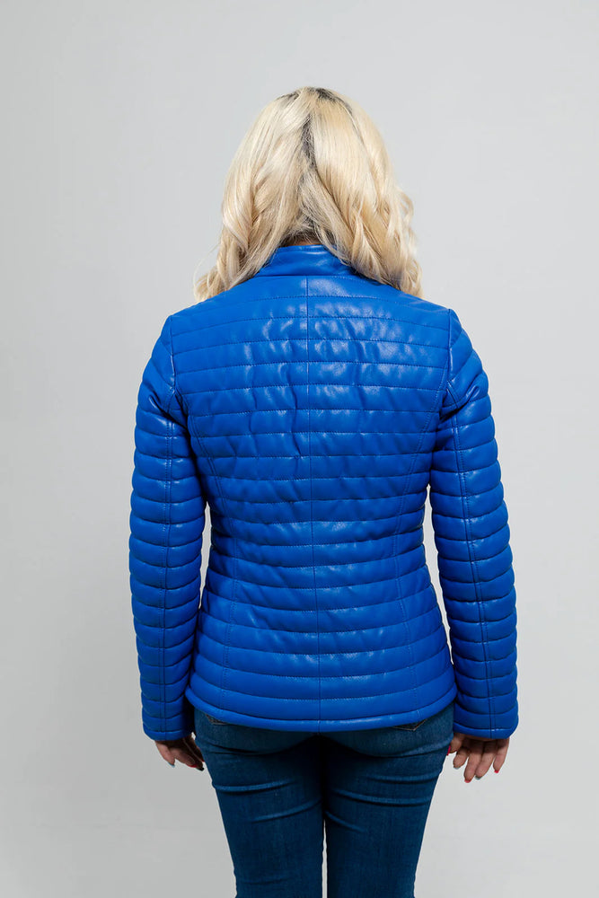 EcoLuxe Women's Vegan Faux Leather Jacket