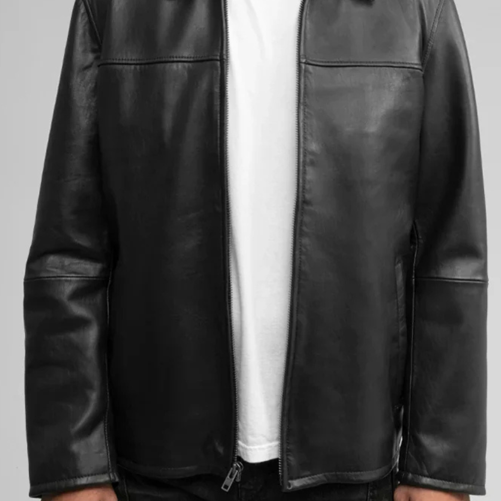 Obsidian Crest Men's Lambskin Leather Jacket