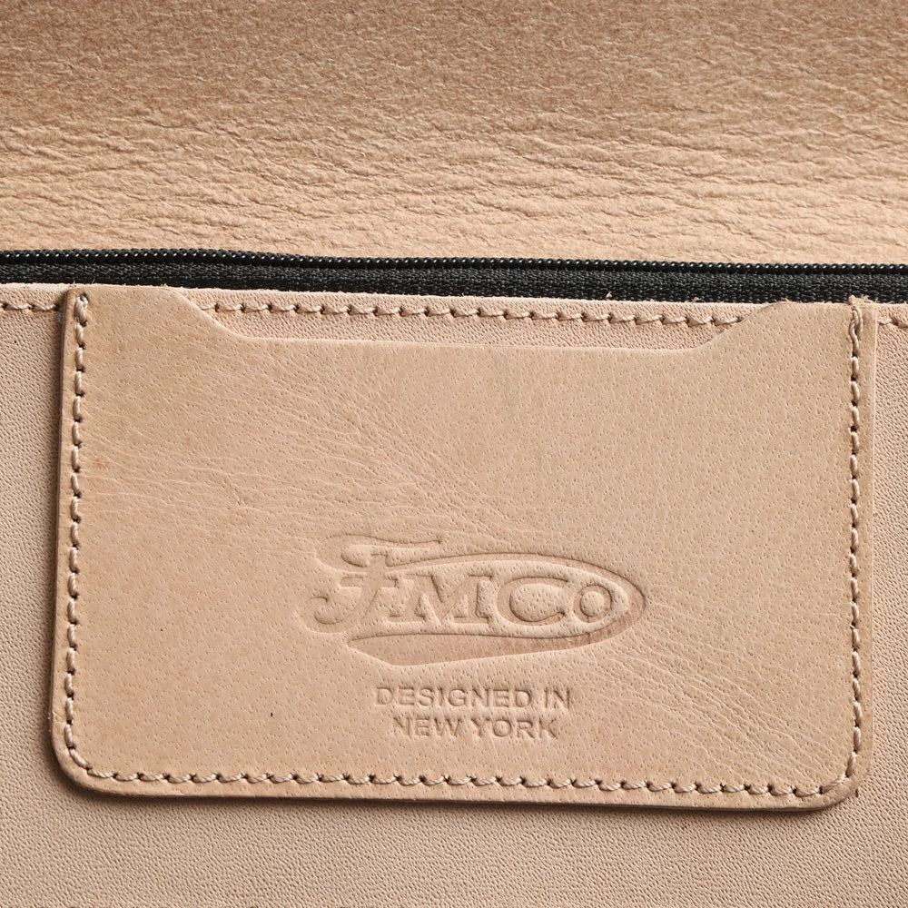 LARGE TRUCKER - Vegetable Tanned Leather Wallet Natural