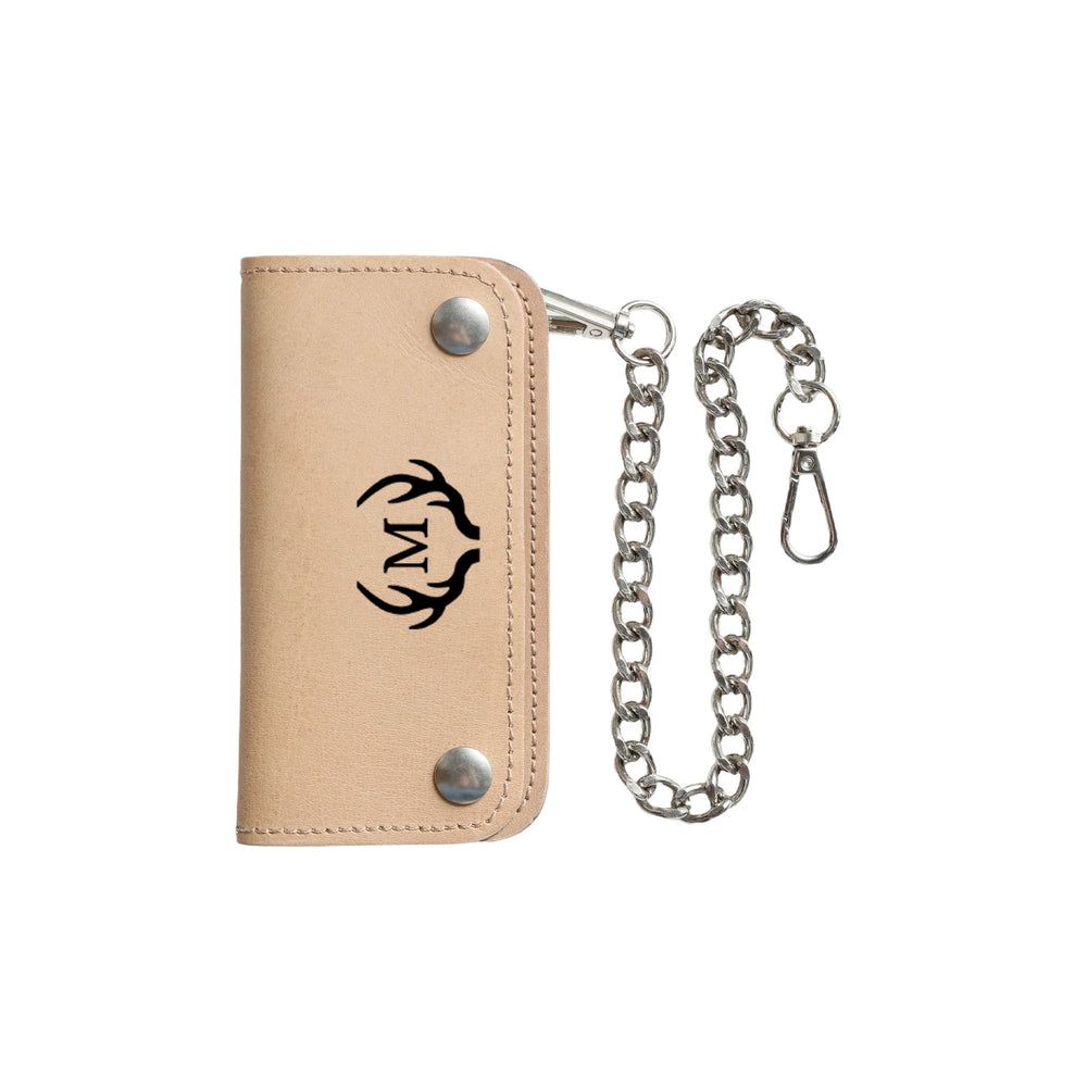 Natural Small Leather Trucker Wallet