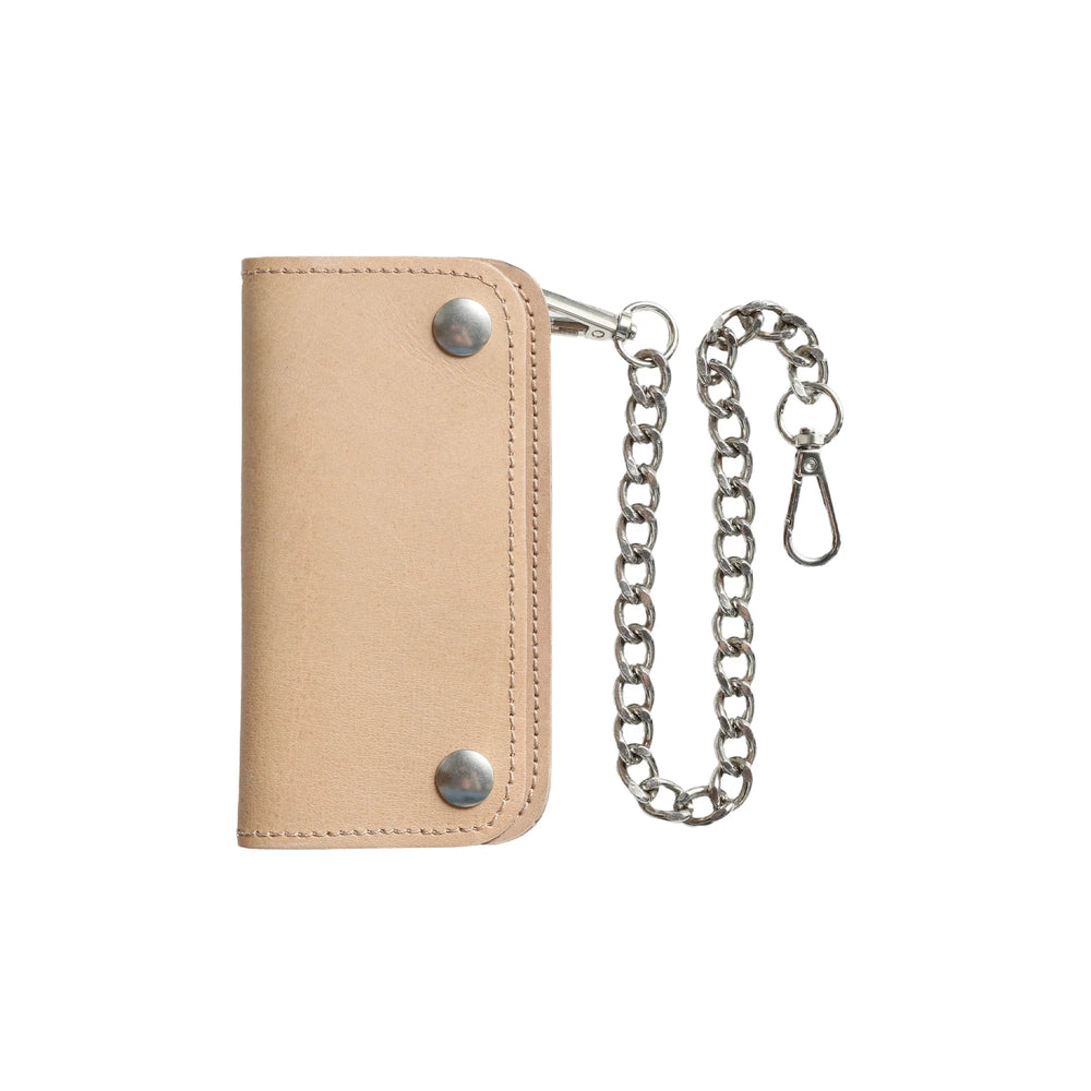 Natural Small Leather Trucker Wallet