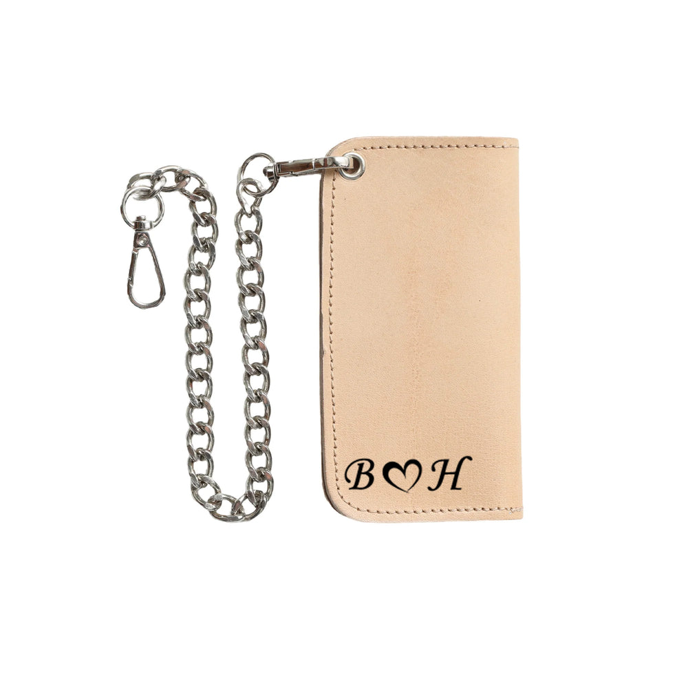 Natural Small Leather Trucker Wallet