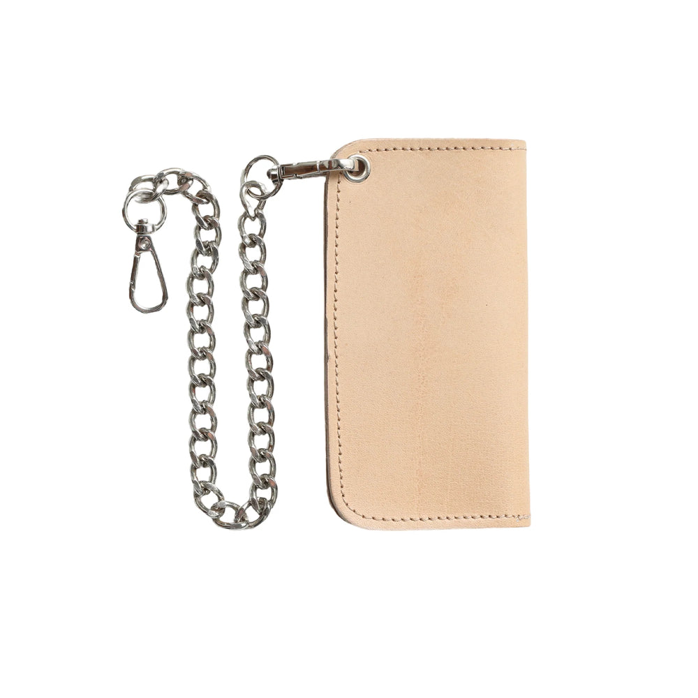 Natural Small Leather Trucker Wallet