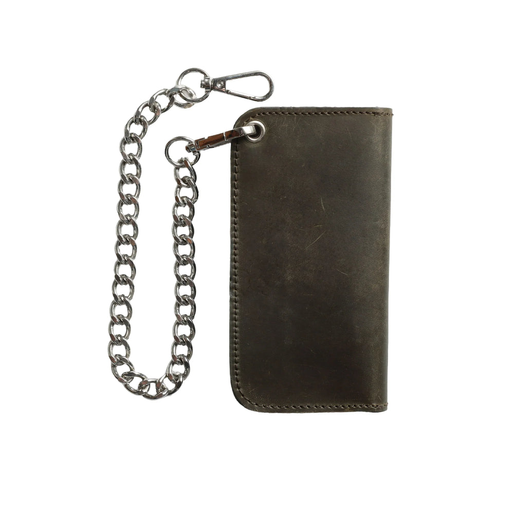 Forest Green Small Leather Trucker Wallet