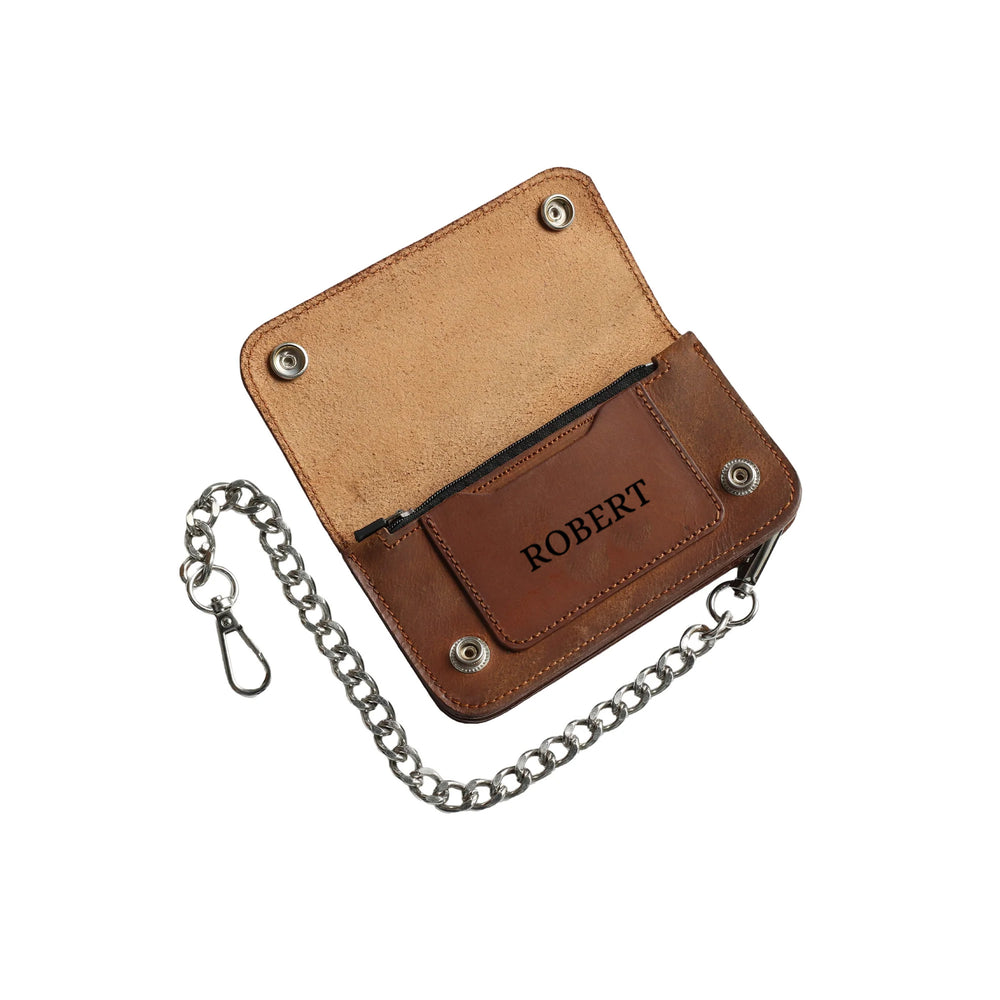 Amber Small Leather Trucker Wallet