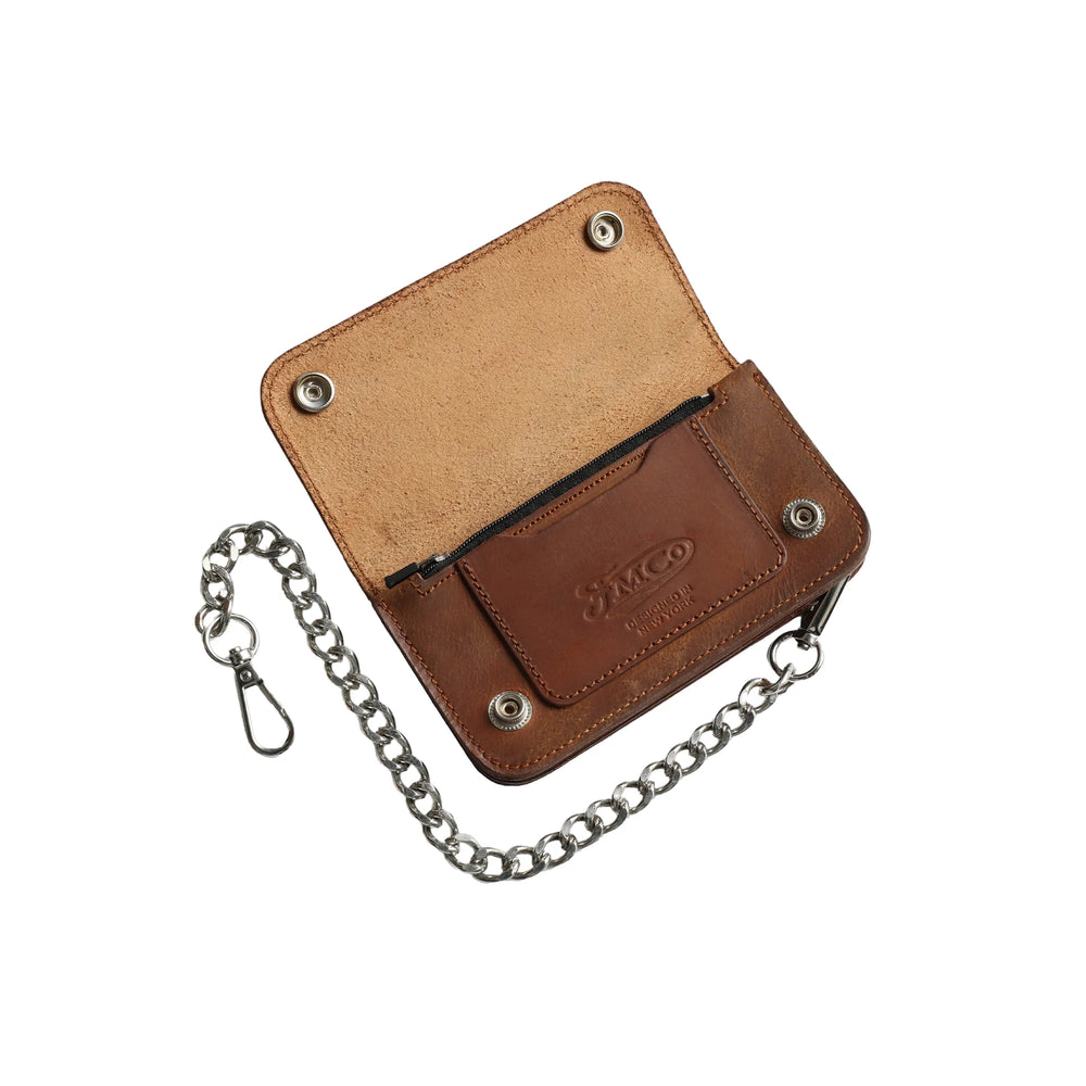 Amber Small Leather Trucker Wallet