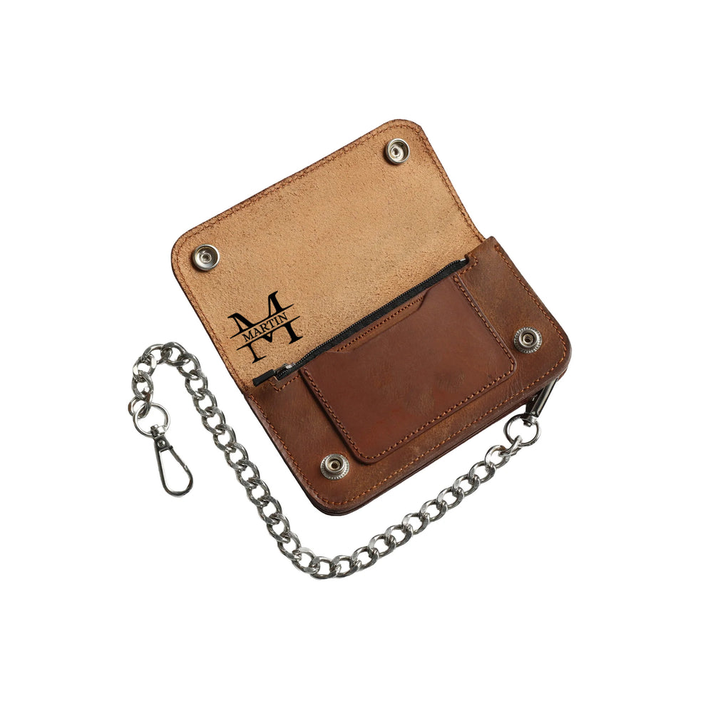 Amber Small Leather Trucker Wallet