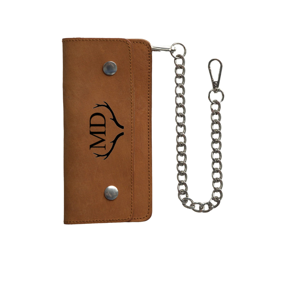 LARGE TRUCKER - Vegetable Tanned Leather Wallet Heritage Rust