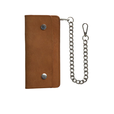 LARGE TRUCKER - Vegetable Tanned Leather Wallet Heritage Rust