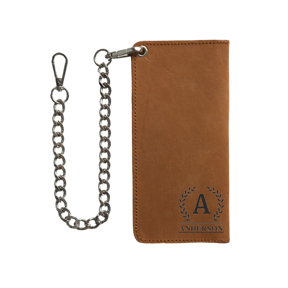 LARGE TRUCKER - Vegetable Tanned Leather Wallet Heritage Rust