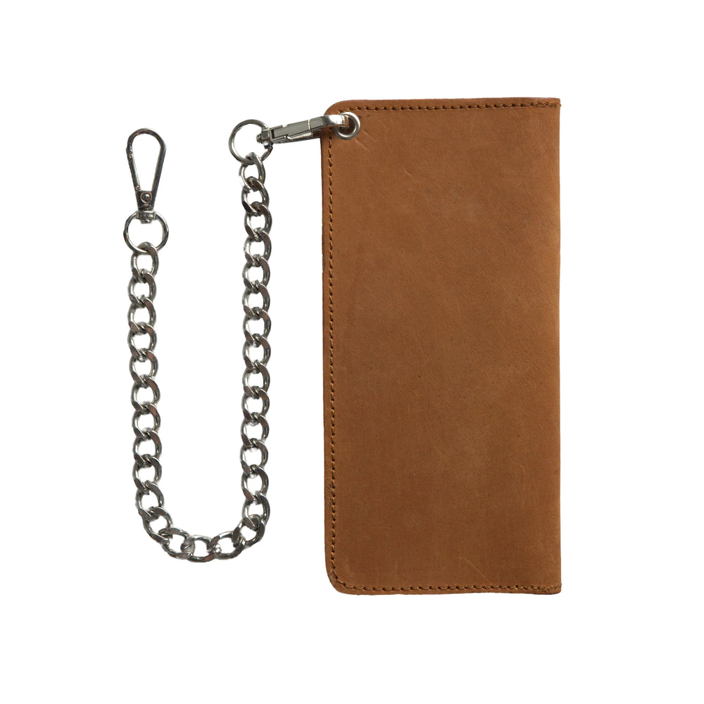 LARGE TRUCKER - Vegetable Tanned Leather Wallet Heritage Rust