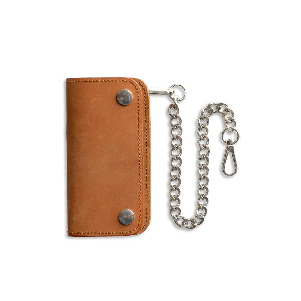 SMALL TRUCKER - Vegetable Tanned Leather Wallet Heritage Rust