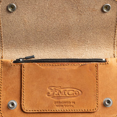 SMALL TRUCKER - Vegetable Tanned Leather Wallet Heritage Rust