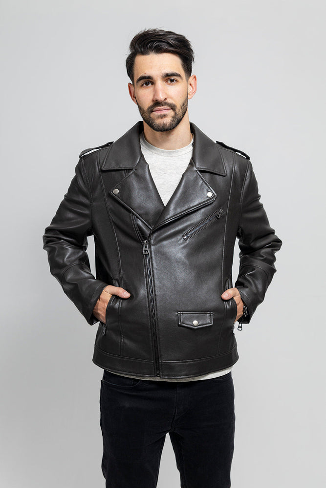 Axis Vegan Faux Leather Jacket