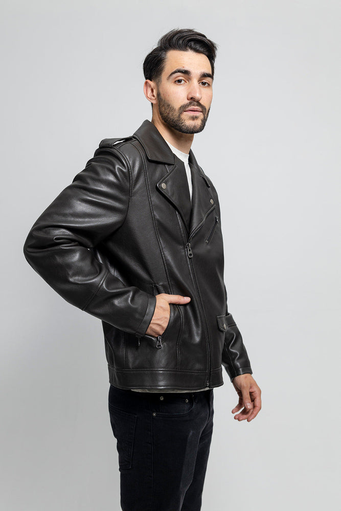 Axis Vegan Faux Leather Jacket