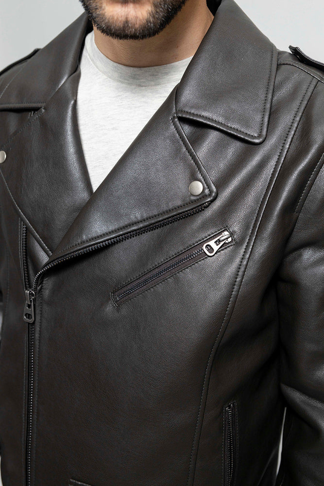 Axis Vegan Faux Leather Jacket