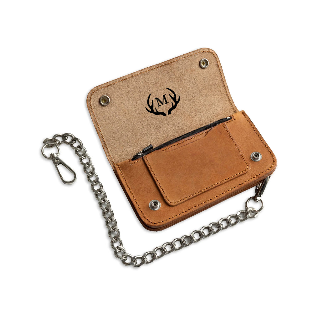 SMALL TRUCKER - Vegetable Tanned Leather Wallet Heritage Rust