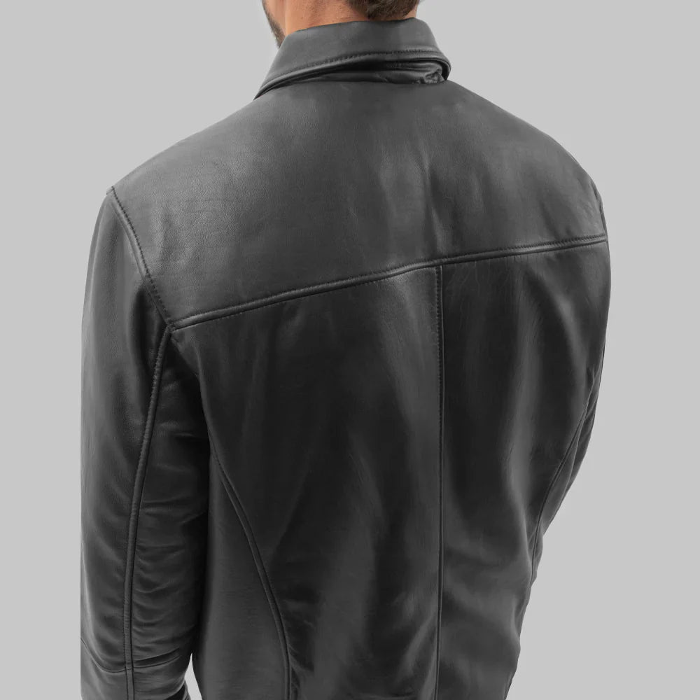 Obsidian Crest Men's Lambskin Leather Jacket